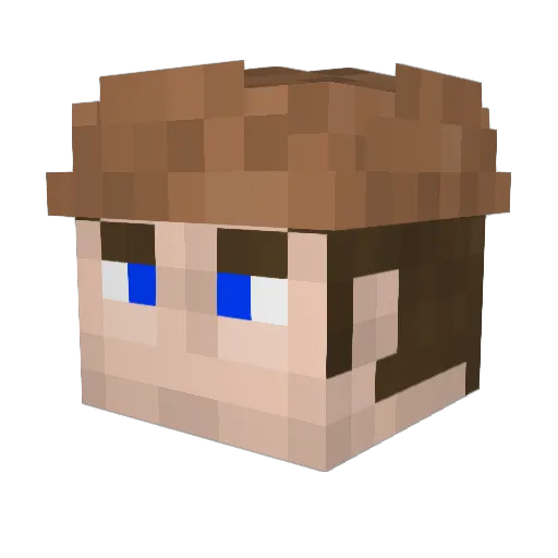 miami00 Minecraft avatar head, 3D render
