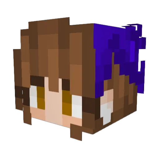 mianicole Minecraft avatar head, 3D render