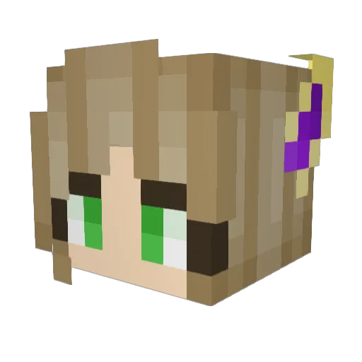 miao1916 Minecraft avatar head, 3D render