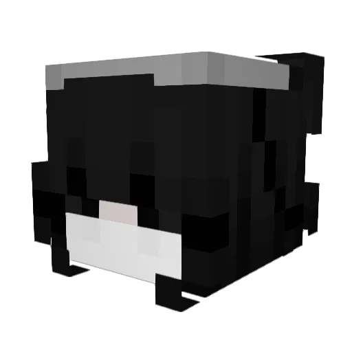 miaojii Minecraft avatar head, 3D render