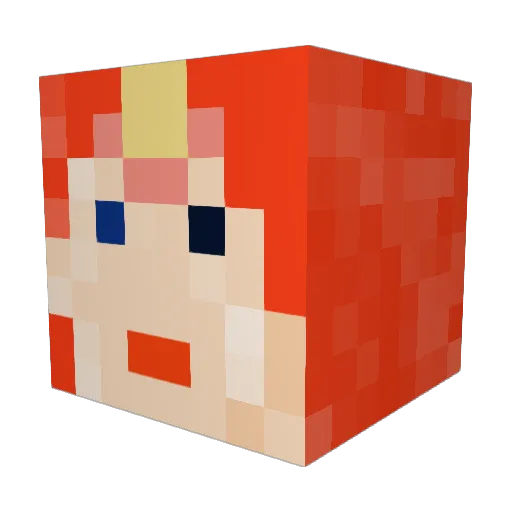 miaow205 Minecraft avatar head, 3D render