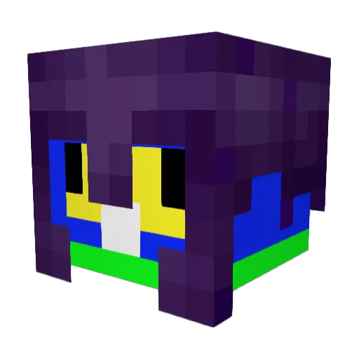 miaowthecat Minecraft avatar head, 3D render