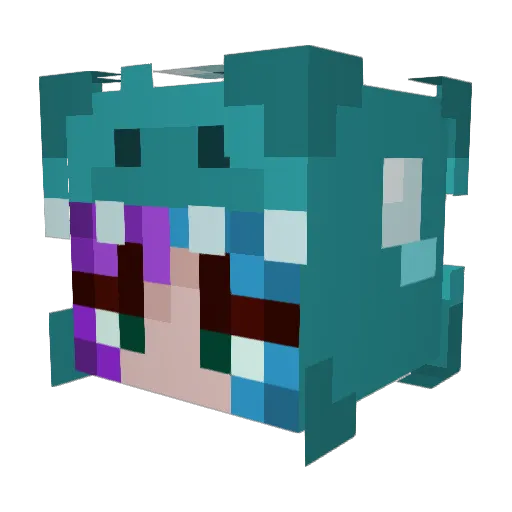 miasnow95 Minecraft avatar head, 3D render