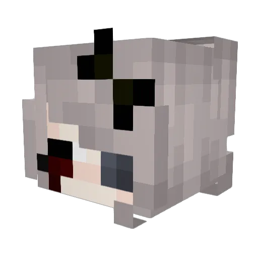 miatorilla Minecraft avatar head, 3D render