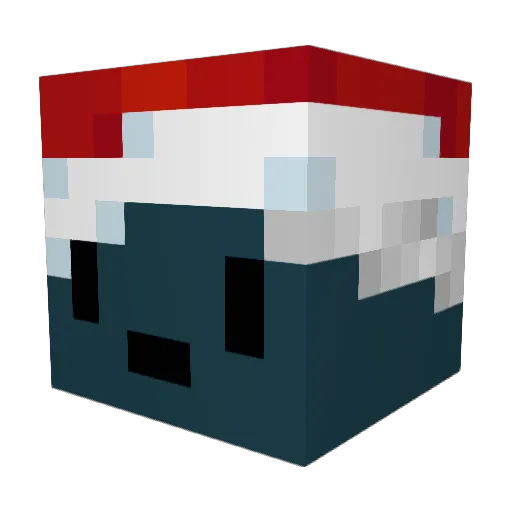 miaumpire Minecraft avatar head, 3D render