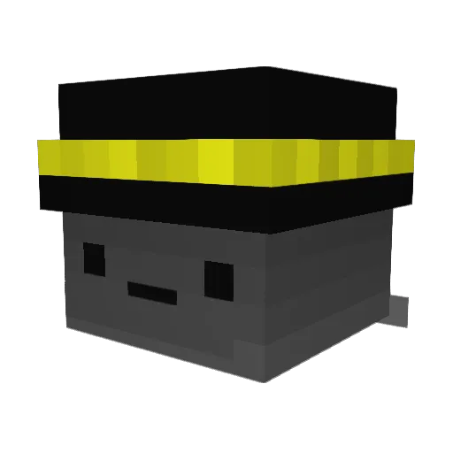miballa Minecraft avatar head, 3D render