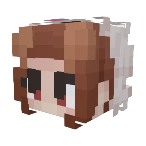 miberss Minecraft avatar head, 3D render