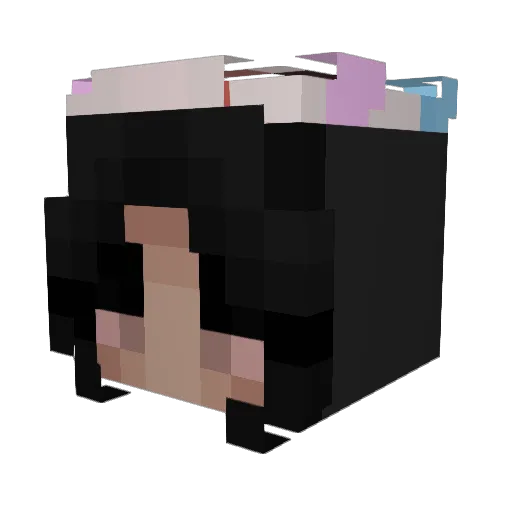 mibw Minecraft avatar head, 3D render