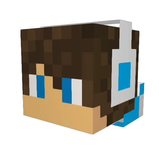 mic103 Minecraft avatar head, 3D render