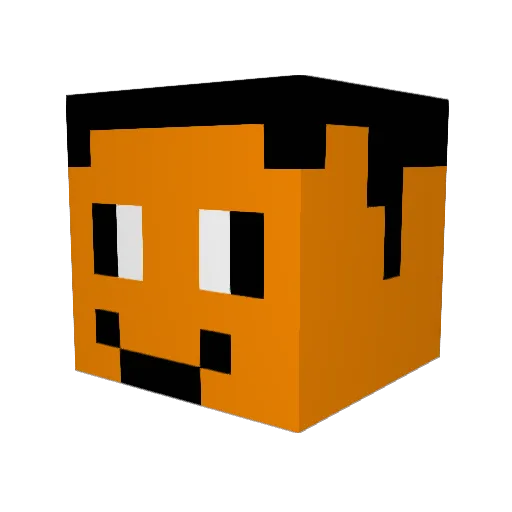 mic1399 Minecraft avatar head, 3D render