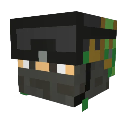 mic1994 Minecraft avatar head, 3D render