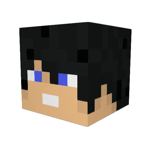 mica_00 Minecraft avatar head, 3D render