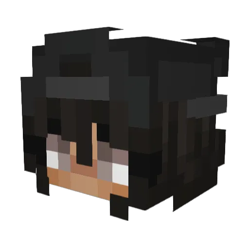 micaah Minecraft avatar head, 3D render
