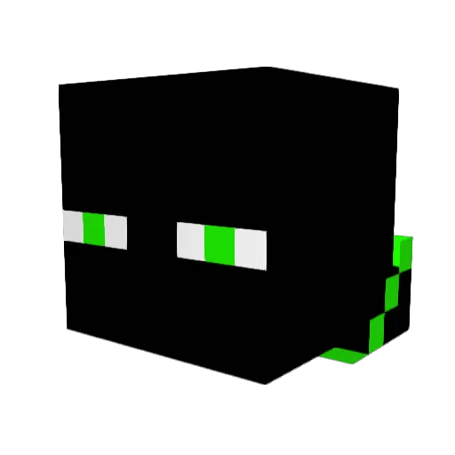 micah_monster Minecraft avatar head, 3D render