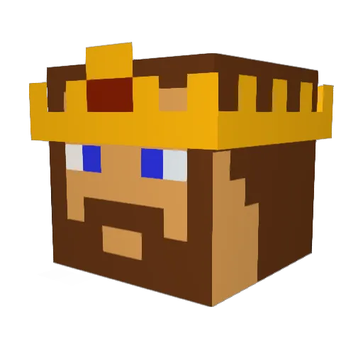 micartree Minecraft avatar head, 3D render