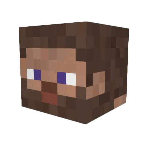 micazeve Minecraft avatar head, 3D render