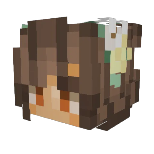 micazuaa Minecraft avatar head, 3D render