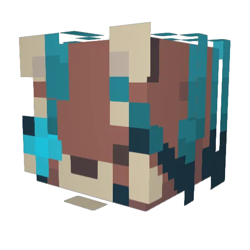 miccbo Minecraft avatar head, 3D render