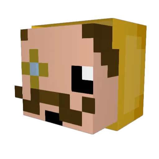 mich3lle_42 Minecraft avatar head, 3D render