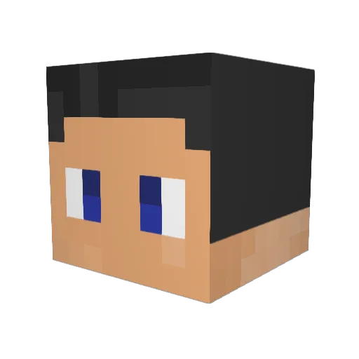 mich88i Minecraft avatar head, 3D render