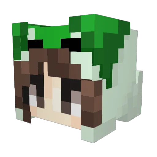 mich_gaming Minecraft avatar head, 3D render