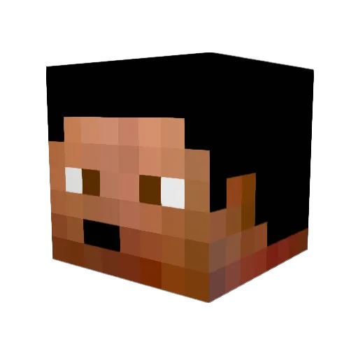 mich_i Minecraft avatar head, 3D render
