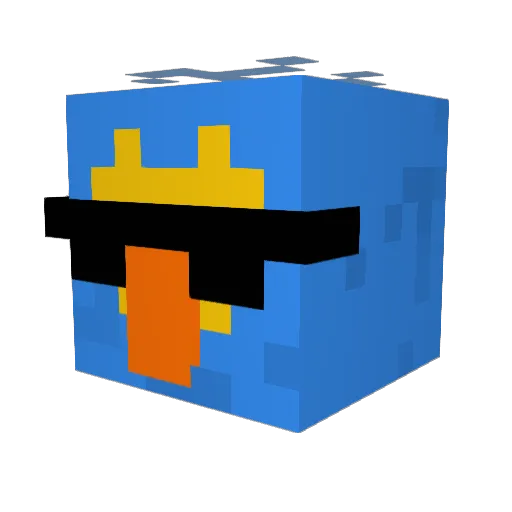 micha2005 Minecraft avatar head, 3D render