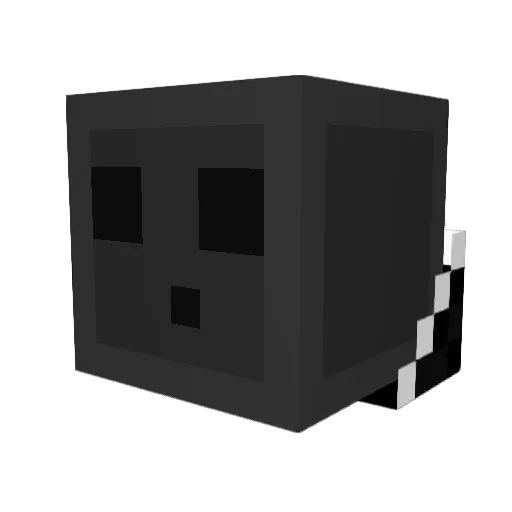 micha_03 Minecraft avatar head, 3D render