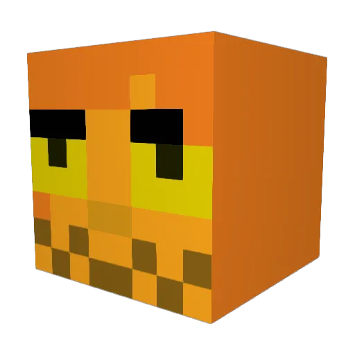 michaaaall Minecraft avatar head, 3D render