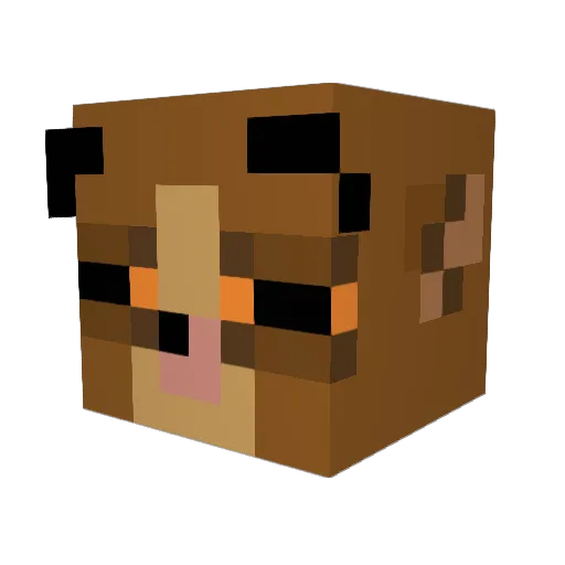 michael_morton Minecraft avatar head, 3D render