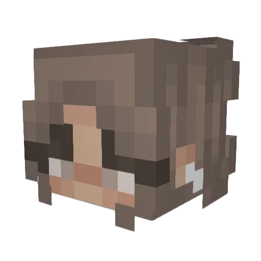 michaela6454 Minecraft avatar head, 3D render