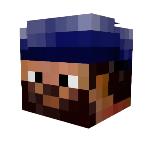 michaeldleggett Minecraft avatar head, 3D render