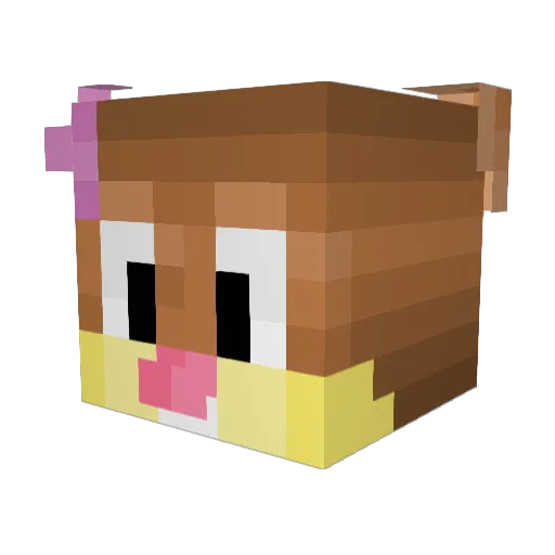 michaelenjoyer Minecraft avatar head, 3D render