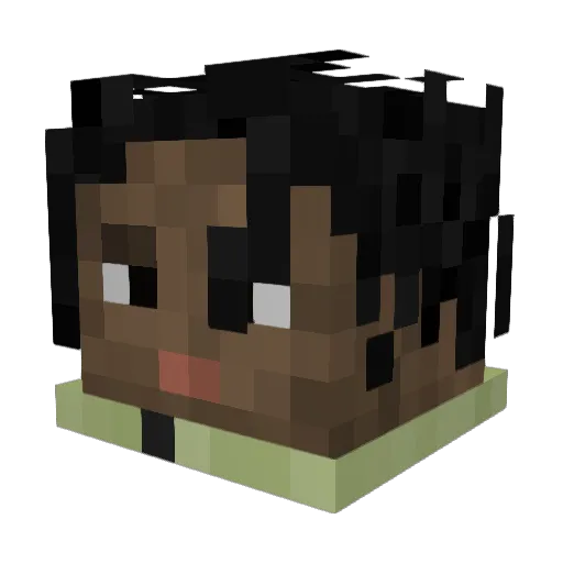 michaelgmaldo Minecraft avatar head, 3D render