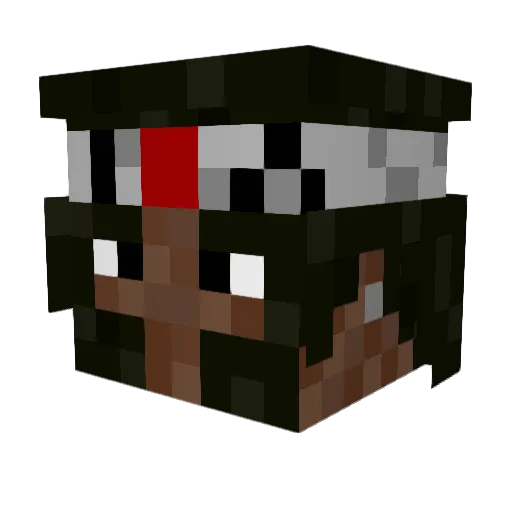 michaelknives Minecraft avatar head, 3D render