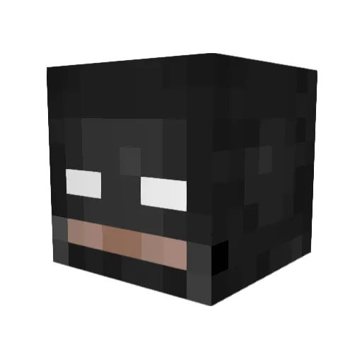 michaellpq Minecraft avatar head, 3D render