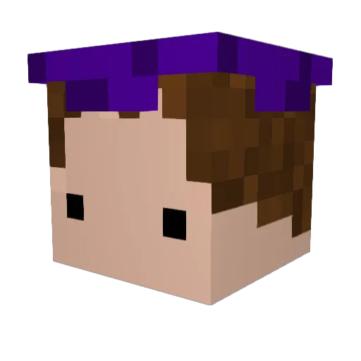 michaelmissile Minecraft avatar head, 3D render