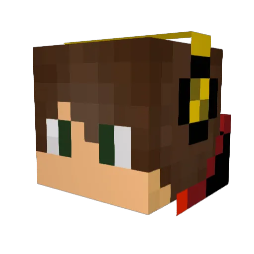 michaelnejad Minecraft avatar head, 3D render