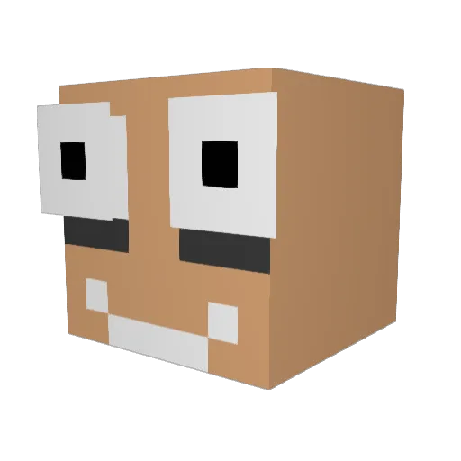 michaelshadow Minecraft avatar head, 3D render