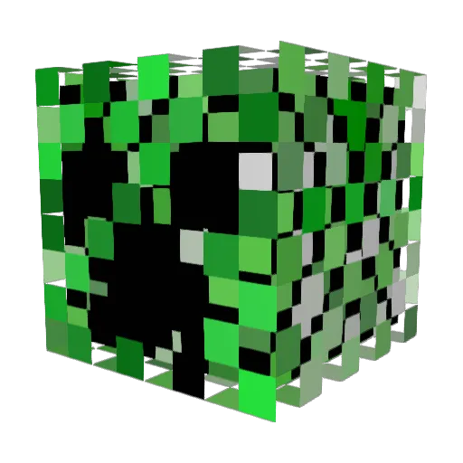 michaeya Minecraft avatar head, 3D render