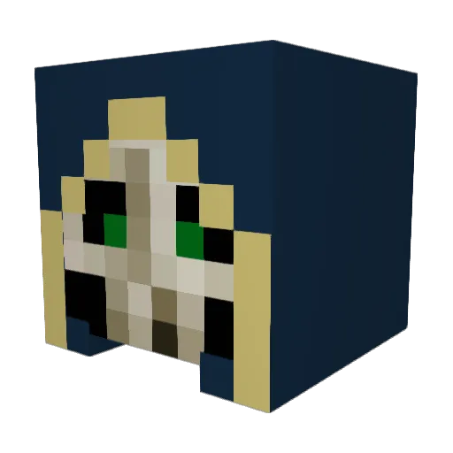 michales Minecraft avatar head, 3D render