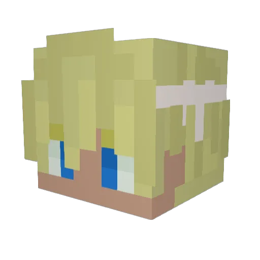 michalsp7 Minecraft avatar head, 3D render