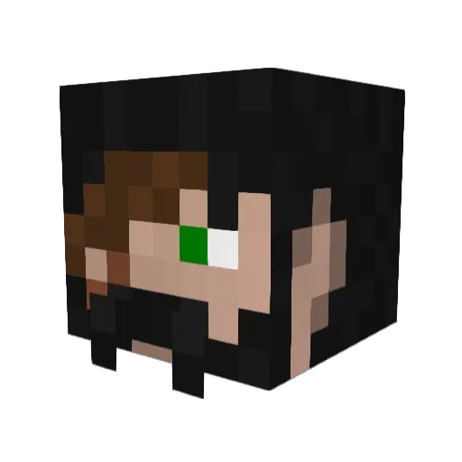 michalsrytr Minecraft avatar head, 3D render