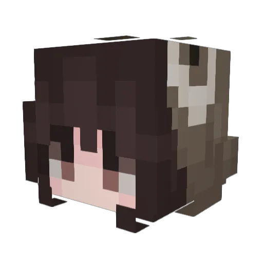 michatyan Minecraft avatar head, 3D render