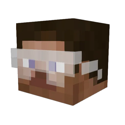 micheal090998 Minecraft avatar head, 3D render