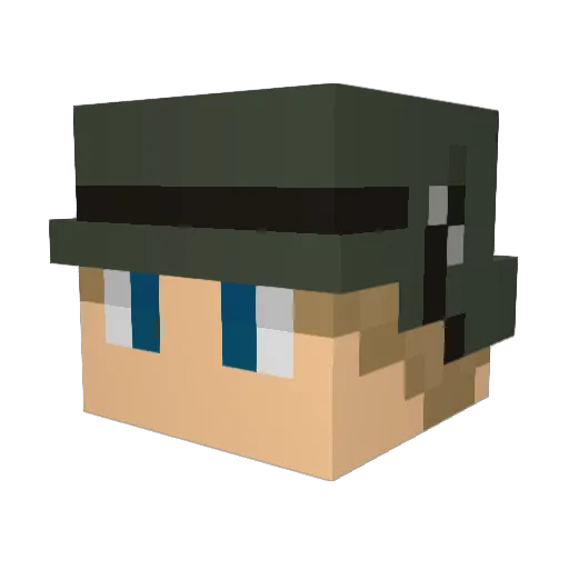 micheal_jackson9 Minecraft avatar head, 3D render