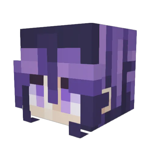 michela548 Minecraft avatar head, 3D render