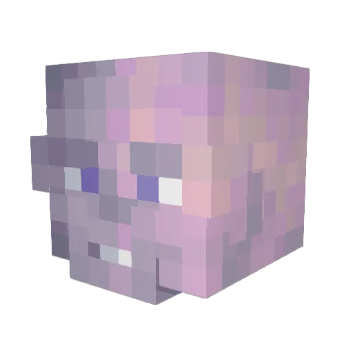michelangellooo Minecraft avatar head, 3D render