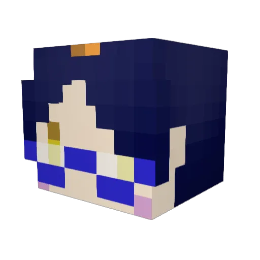 michelis Minecraft avatar head, 3D render