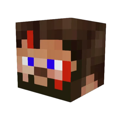 michellesblue Minecraft avatar head, 3D render